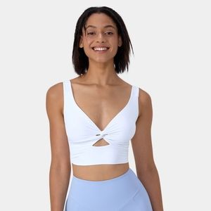 HALARA Low Support Twisted Cut Out Barre Ballet Dance Sports Bra